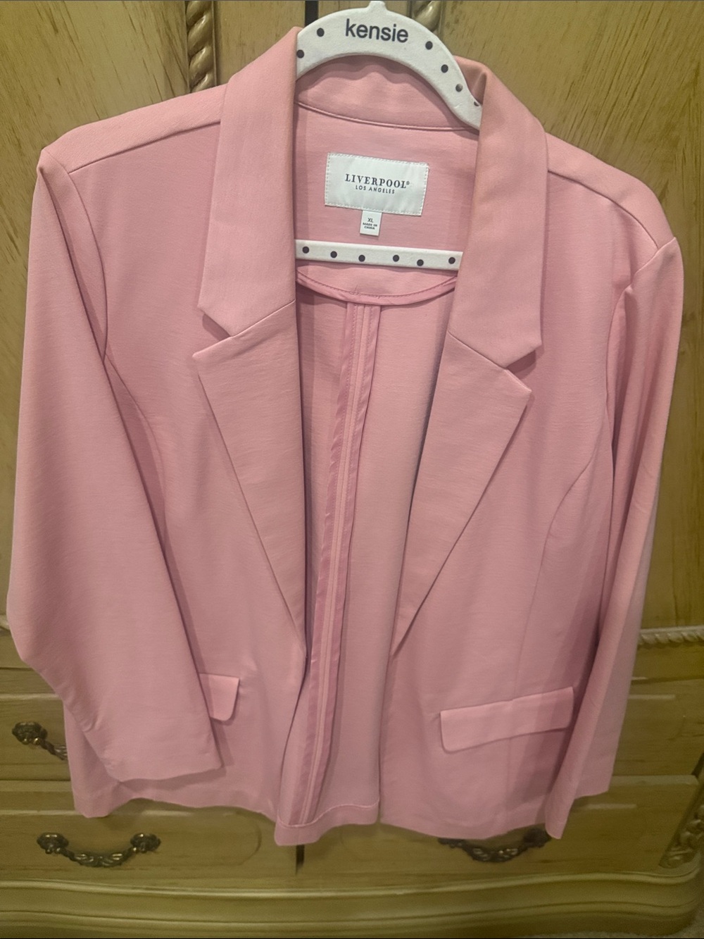 Liverpool Soft Pink Open Blazer